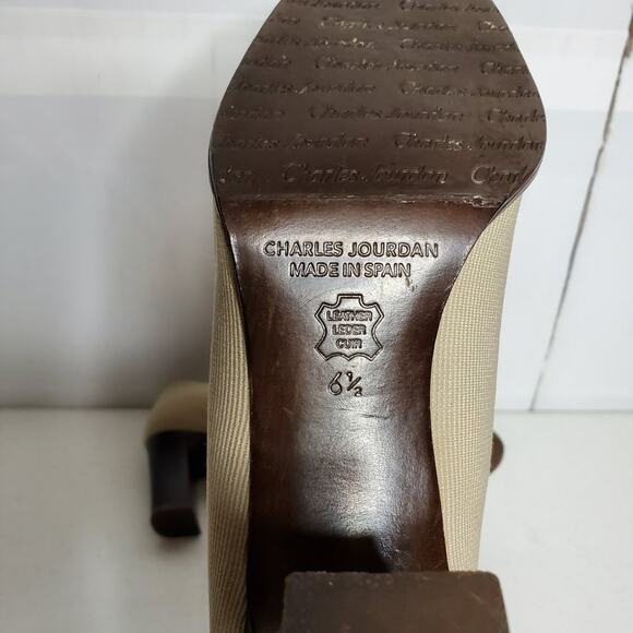 Charles Jourdan Paris Slip On Loafers Heels Vintage 6.5 - Picture 8 of 10